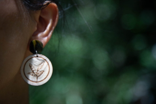 Banana leaf earrings - Atelier ChaNoir